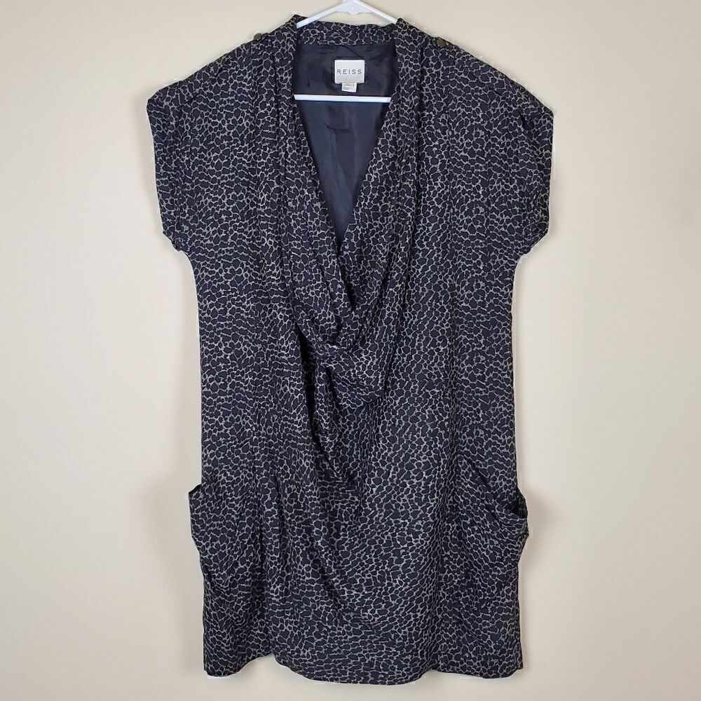 Reiss Animal Print Mini Dress Size 4